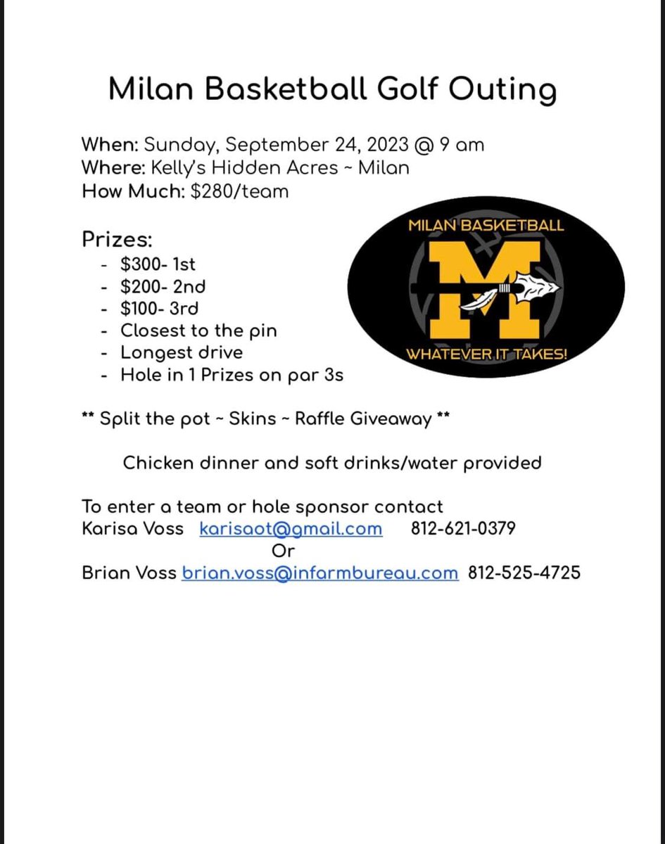 Get a team together and support our basketball programs