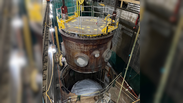 W_Nuclear_News's tweet photo. .@Orano_usa has completed work to separate and pack the top third of the Crystal River reactor vessel, with its embedded internal components, using its patented Optimized Segmentation process #nuclear https://t.co/eWeeP5noEJ https://t.co/HXSFjsWidM