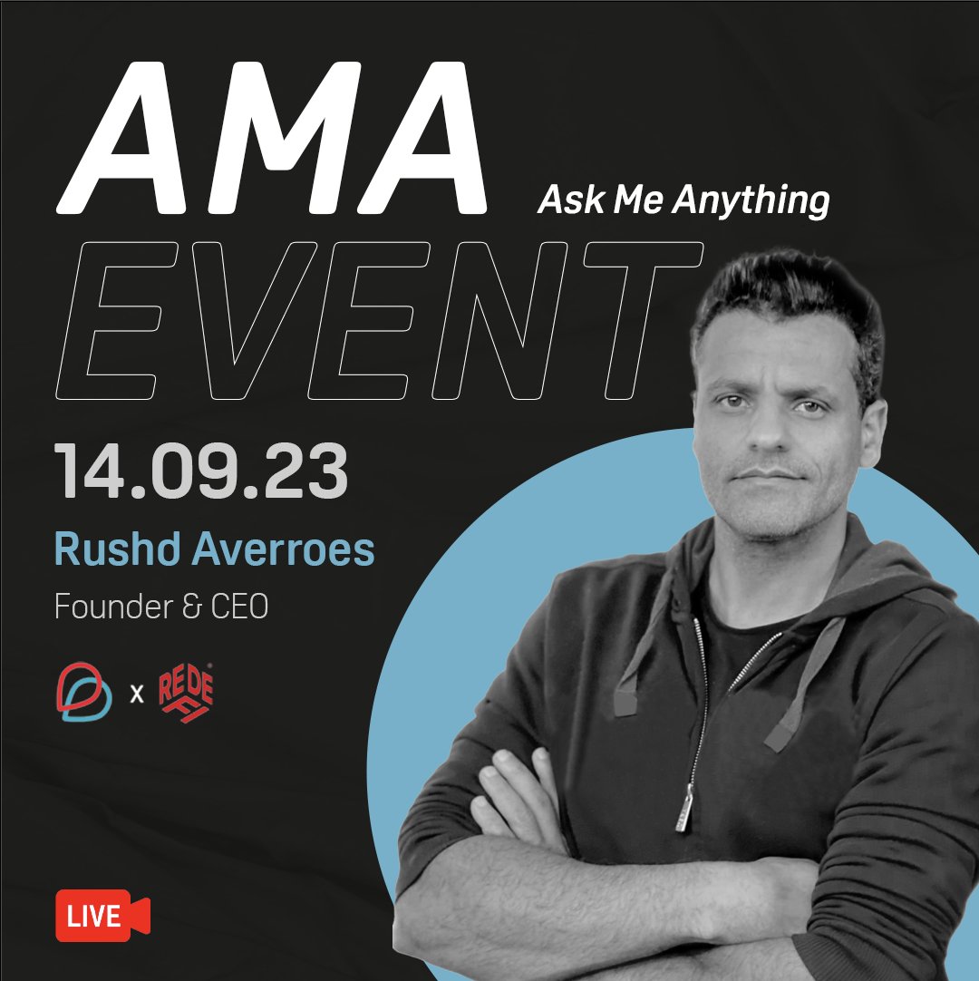 👋 Hello Babbians, 

Exciting news!🔥 Join our upcoming AMA with <a href="/Rushdaverroes/">Rushd Averröes</a> Founder &amp; CEO of BABB and ReDeFi.

Let's talk about BABB Debit Cards, ReDeFi, on-chain money, and more..🚀

🗓️ Save the date: September 14th, 6:00 PM BST. 
 
Register here: getbabb.com/amaevent/