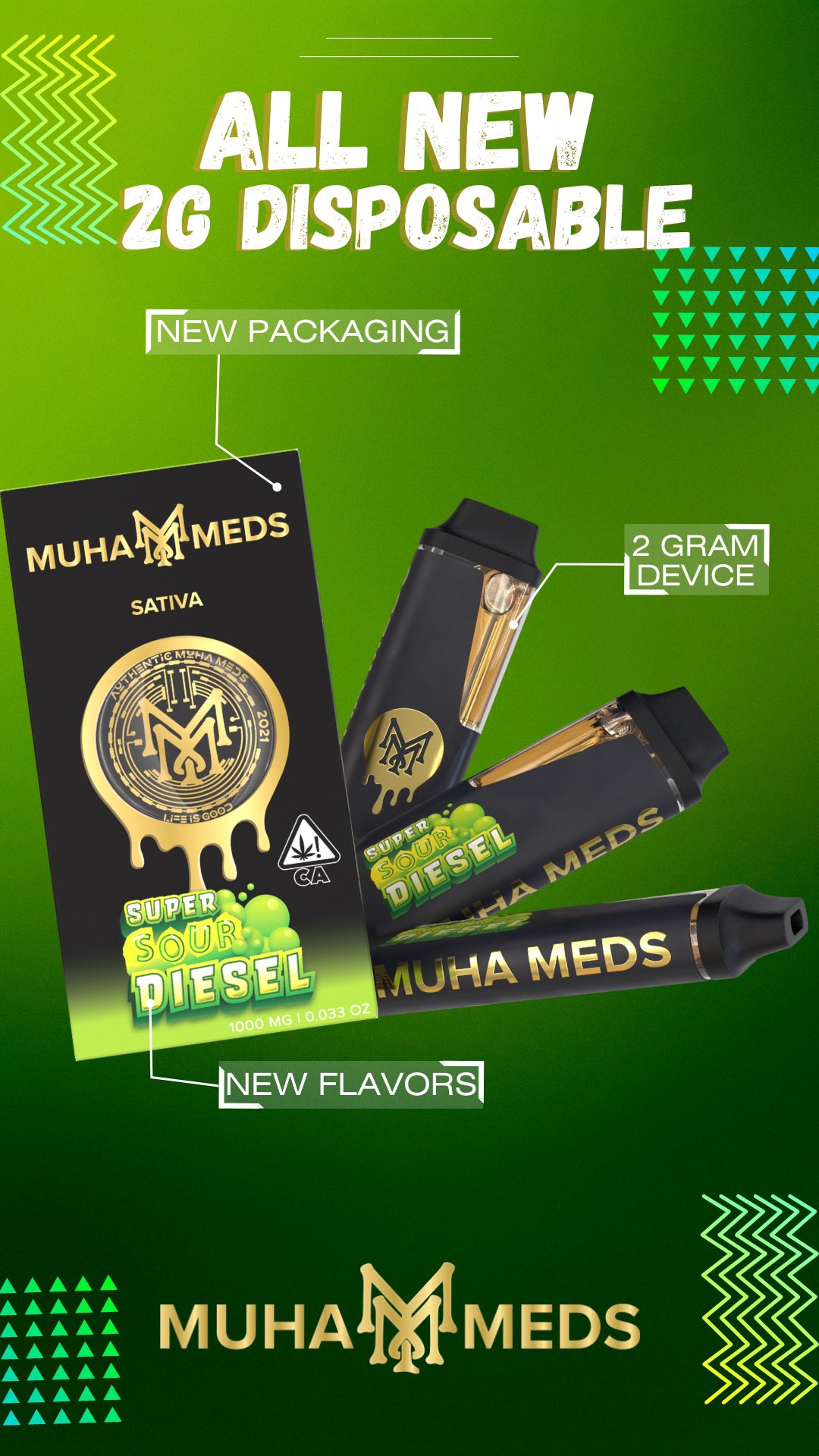 Muha Meds on X: "The ALL NEW 2 Gram disposable. In 10 new flavors 🔥 https://t.co/IpslyKrK1j" / X