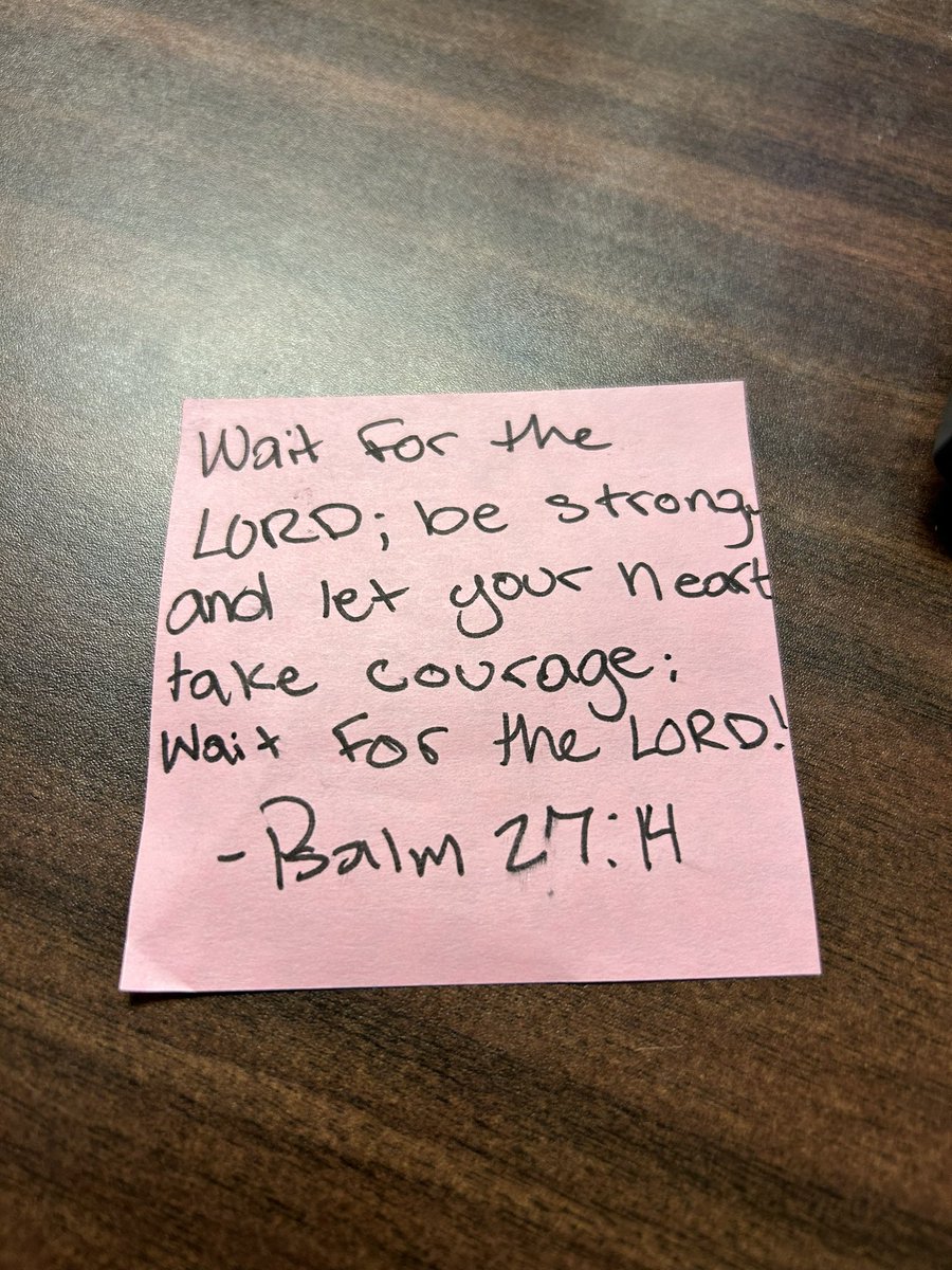 One of my students left this behind in class to be of encouragement to someone so I thought I would share