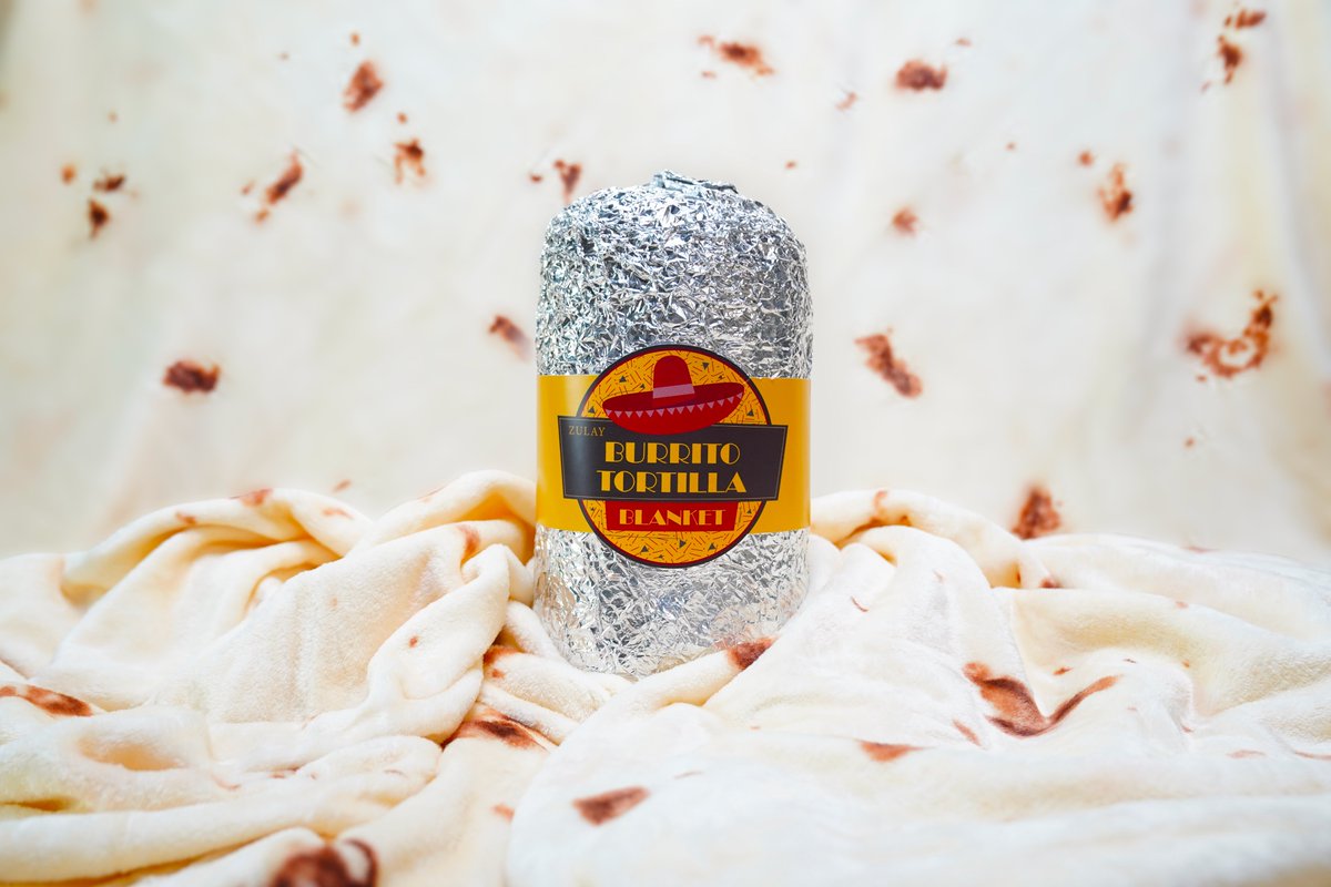 Unwrap the ultimate coziness of the new Zulay Burrito Tortilla Blanket! Coming soon!!🌯

#burrito #burritoblanket #tortillablanket #cozyhome #snuggles