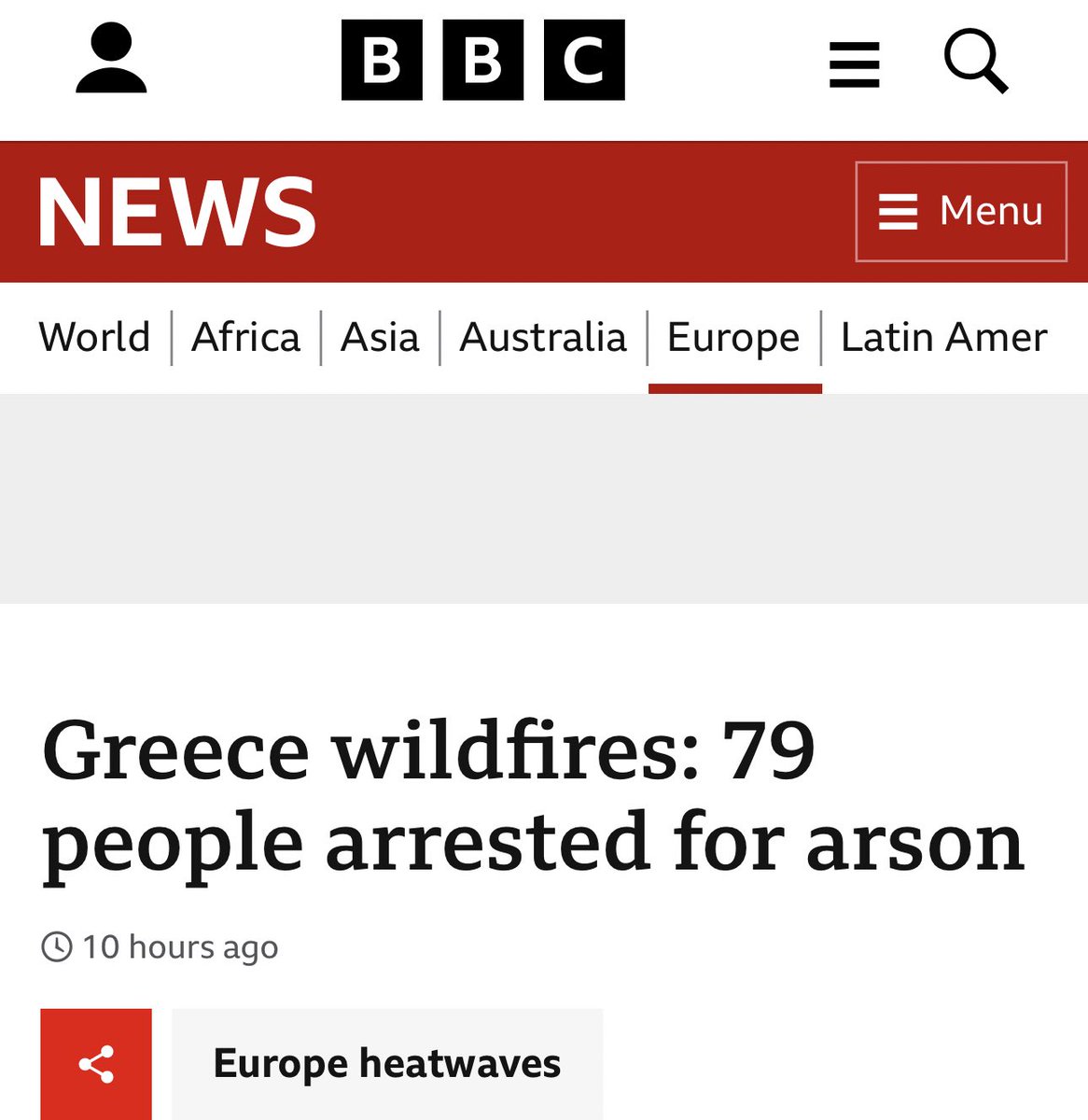 DrLoupis's tweet image. Arson is not climate change.