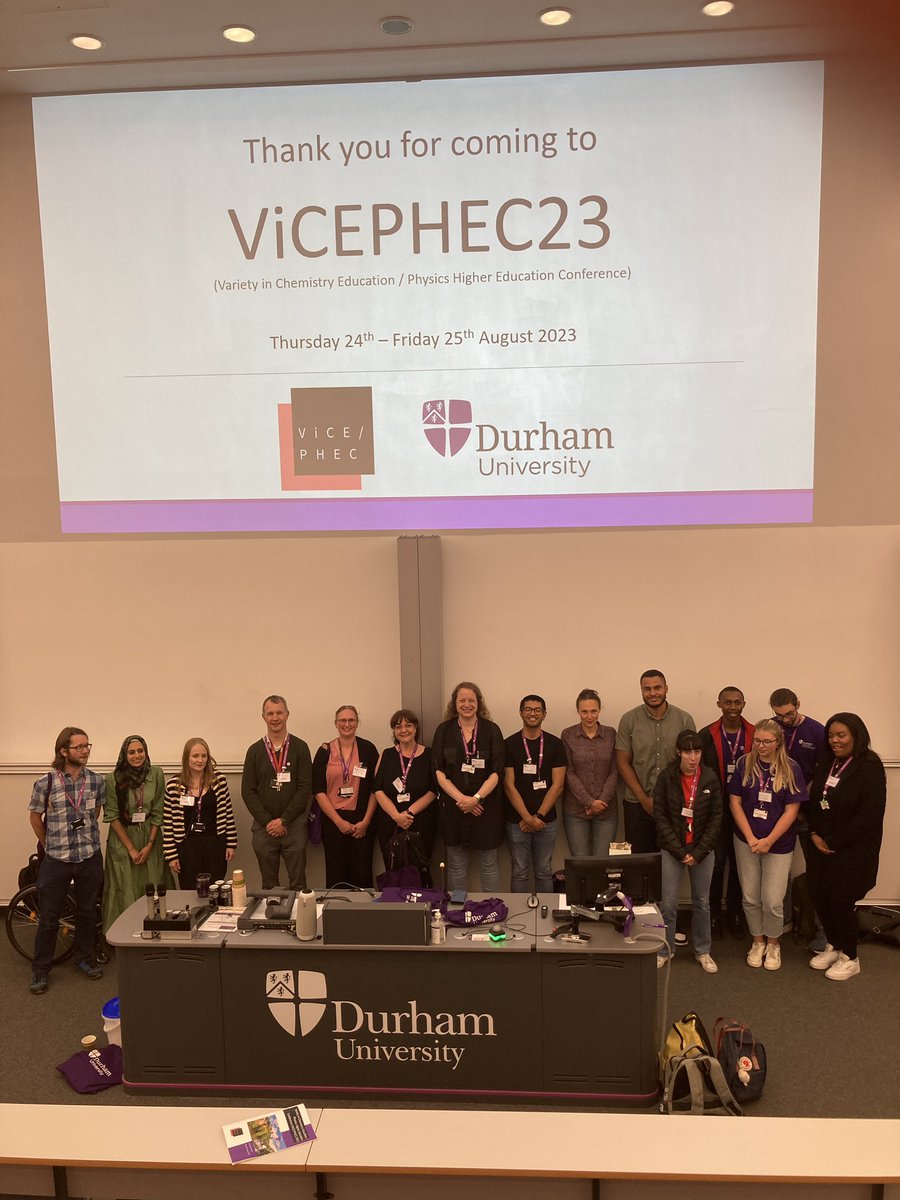 <a href="/ViCEPHEC/">ViCEPHEC</a> Durham is over. Thanks to the fab local organising committee and my co-chair <a href="/JacqOsborne/">Jacquie Osborne</a>