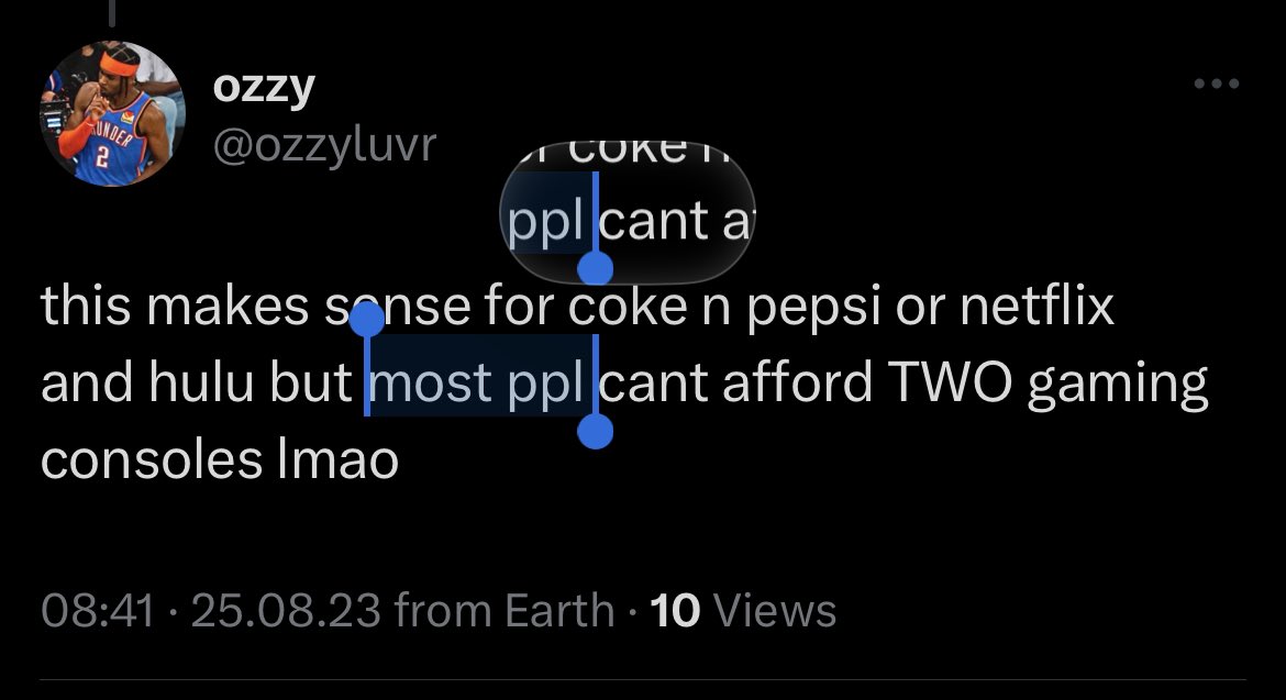 ozzyluvr's tweet photo. @OldHeadHST @infrarogue89 wasnt about me now was it? damn right i can afford two consoles, i have a PS and a Switch lmao. https://t.co/jZknQyU03o