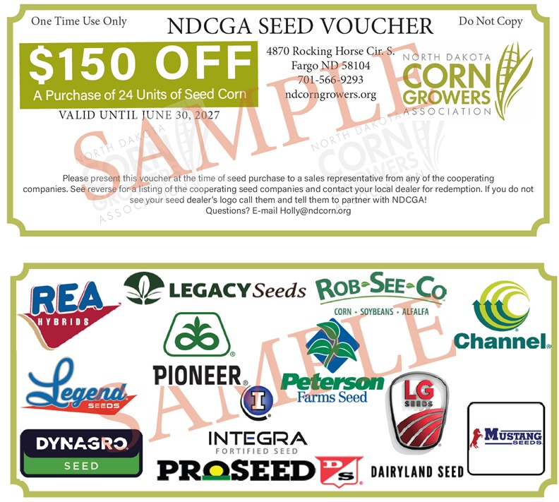 NDCornGrowers's tweet photo. We have added @PioneerSeeds to our Seed Voucher Program! Save money on your corn seed purchase while supporting our state's advocacy efforts. We are your voice in Bismarck and Washington! #NDCorn #NDFarmer #Northakota #PlantPioneer #NDAg https://t.co/I3mjQjpOh7