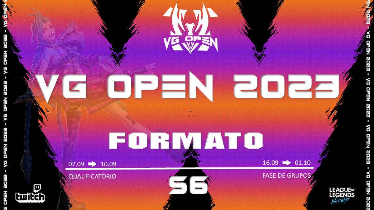 VGOPENOFICIAL's tweet photo. Ontem realizamos nossa live de apresentação do próximo evento competitivo de @WildRiftBR que acontecerá no mês que vem. A live ficou salva na Twitch para que todos possam entender os critérios e condições deste novo evento, mas aqui estão algumas informações importantes. + https://t.co/QOhfn0BfwA