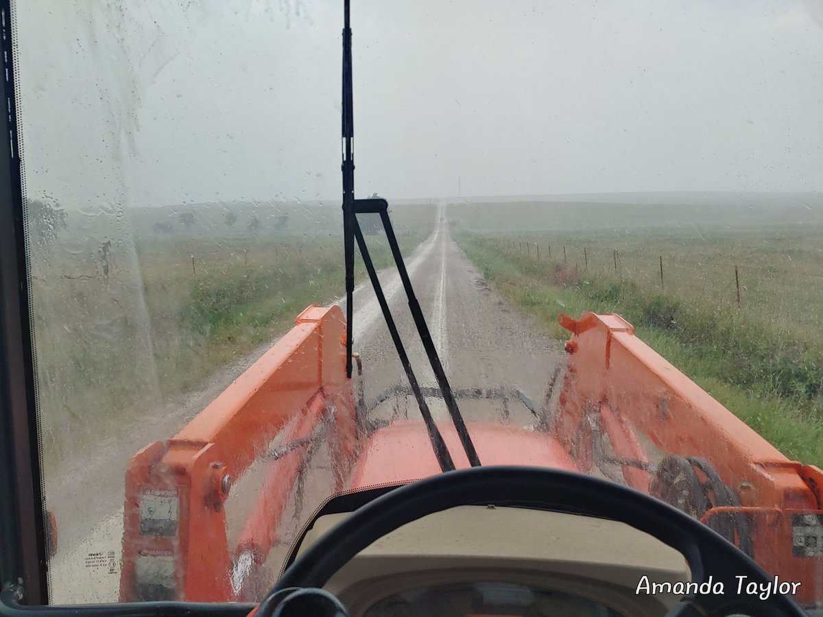 AmandaT1986's tweet photo. I joked for months about leaving the windows down on my father-in-law's pickup to bait a rain.... 5 miles from where pick up is parked, top speed 20.7 mph. #oops #misadventureswithamanda #stillhisfavorite #daughterinlaw #rain #farming https://t.co/l19drK3DMp
