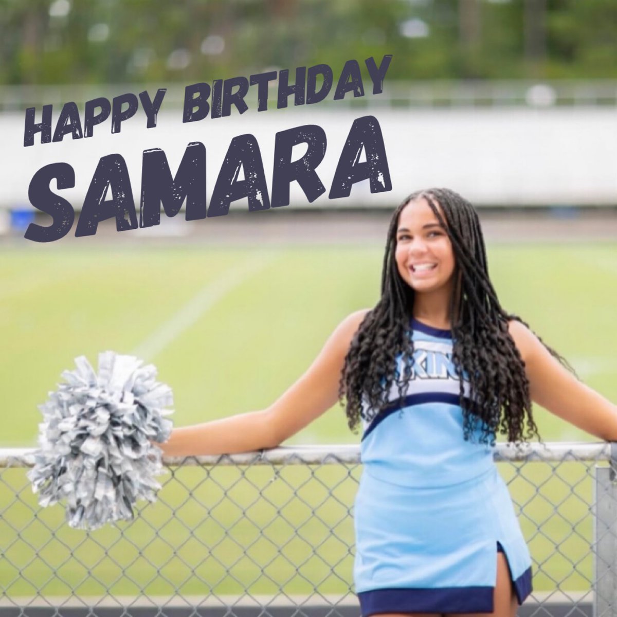 uphscheer's tweet image. Samara is a junior who moved her way up to varsity for her second year of cheer! She has already shown so much growth and improvement in our few months together! We can’t wait to see what this season holds for you! 

Thanks for spending your birthday with us on the sideline! 🎉