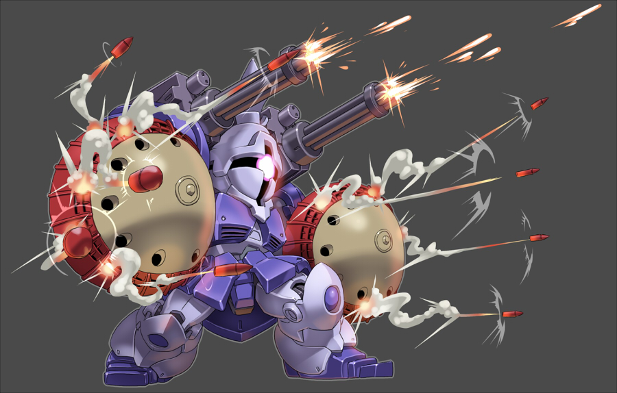 no humans mecha robot chibi weapon solo gun  illustration images