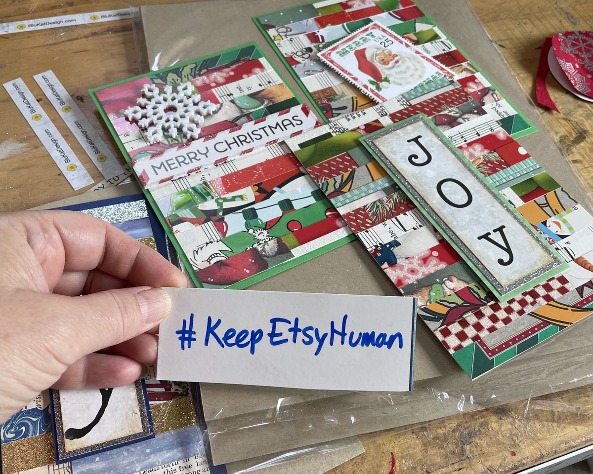 BluKatDesign's tweet photo. I love Etsy and don't want to leave but the lack of seller support scares & worries me. I just would love it if Etsy would #KeepEtsyHuman #realhandmade https://t.co/XtSAKlCtvE https://t.co/U61bSaPrwF