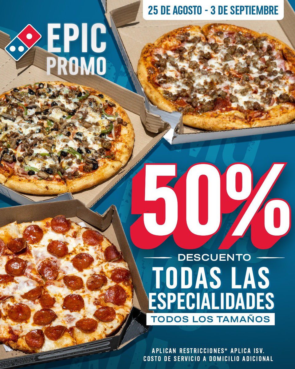 Dominos_hn's tweet photo. ¡Aprovecha esta EPiC PROMO! https://t.co/iYPiKJF9Oh
