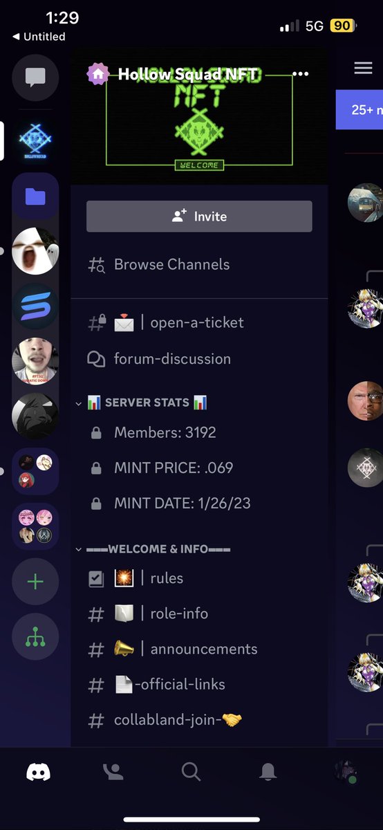 <a href="/HollowSquadNFT/">HSNFT | MINTING NOW 40% SOLD OUT!</a> <a href="/XavierWulf/">Dragon Fang</a> ofc ! discord.gg/hsnft 💗💗