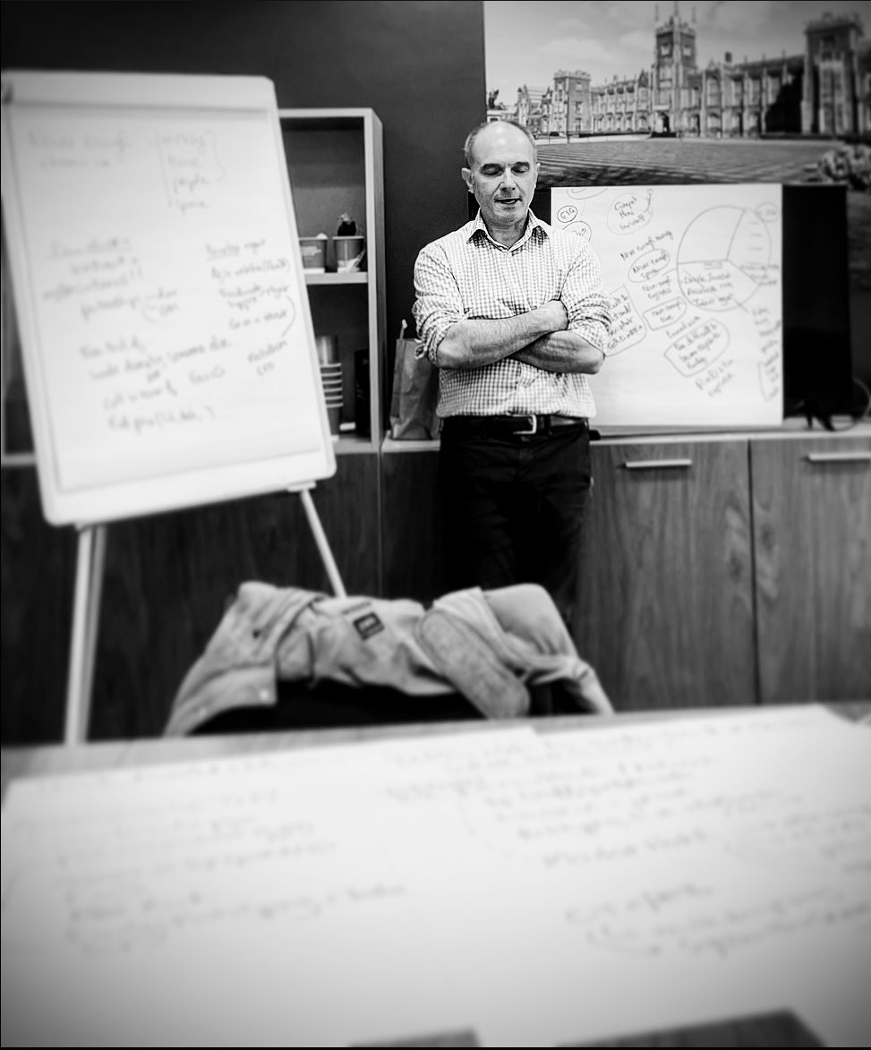 Energising session led by <a href="/NorbertSagnard/">Norbert Sagnard</a> today with <a href="/judithmm/">Judith Millar</a> <a href="/michaelafox92/">Michaela Fox</a> and @ECIT_QUB Engineering Director, developing value propositions  <a href="/QUBCityDeal/">Belfast Region City Deal at Queen's</a>… #innovation #collaboration #deeptech
