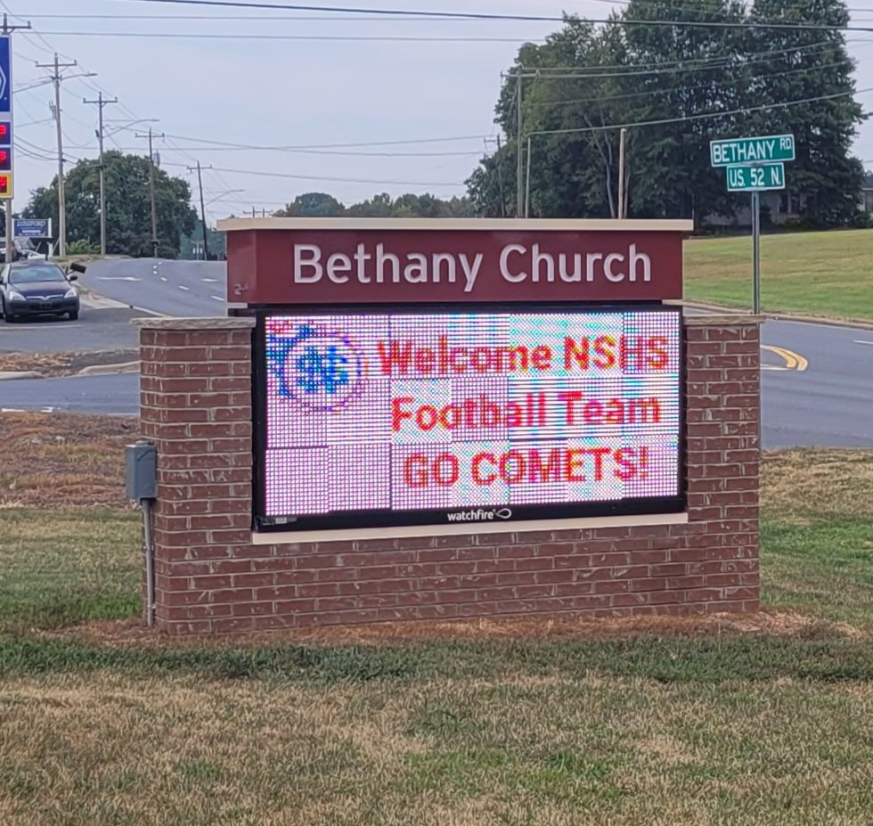 NorthstanlyFB's tweet photo. Thank you, Bethany United Methodist Church, for hosting North Stanly Football for the pregame meal! https://t.co/ezP1psa3uU