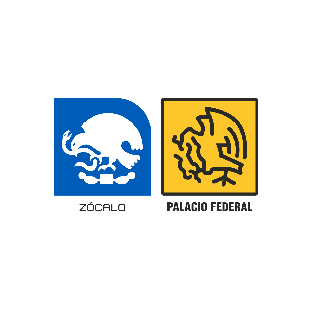 iconograficomx's tweet photo. Dos iconos con diferentes estilos, los dos igual de buenos... (Zócalo / Palacio Federal) 🦅🐍 #iconograficomx https://t.co/J15noUCvBd