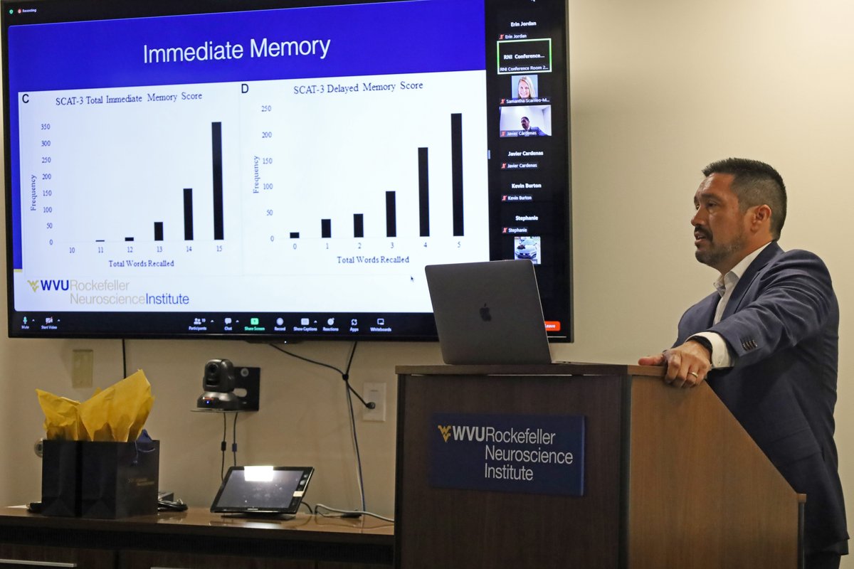 WVURNI's tweet photo. Athletic trainers from around the state attended an educational workshop today as a kickoff to the Rockefeller Concussion Network — an RNI outreach program that will provide West Virginia youth access to concussion testing.

Read more about the program: https://t.co/jVWCUiuJD3 https://t.co/NvI34pLxAd