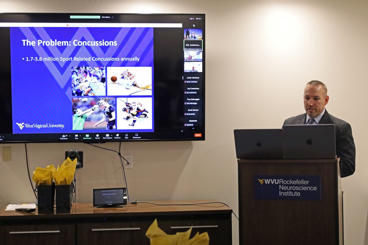 WVURNI's tweet photo. Athletic trainers from around the state attended an educational workshop today as a kickoff to the Rockefeller Concussion Network — an RNI outreach program that will provide West Virginia youth access to concussion testing.

Read more about the program: https://t.co/jVWCUiuJD3 https://t.co/NvI34pLxAd