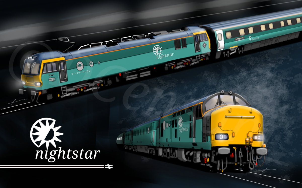 #whatcouldhavebeen Nightstar by British Rail. #channeltunnel #class92 #class37 #britishrail