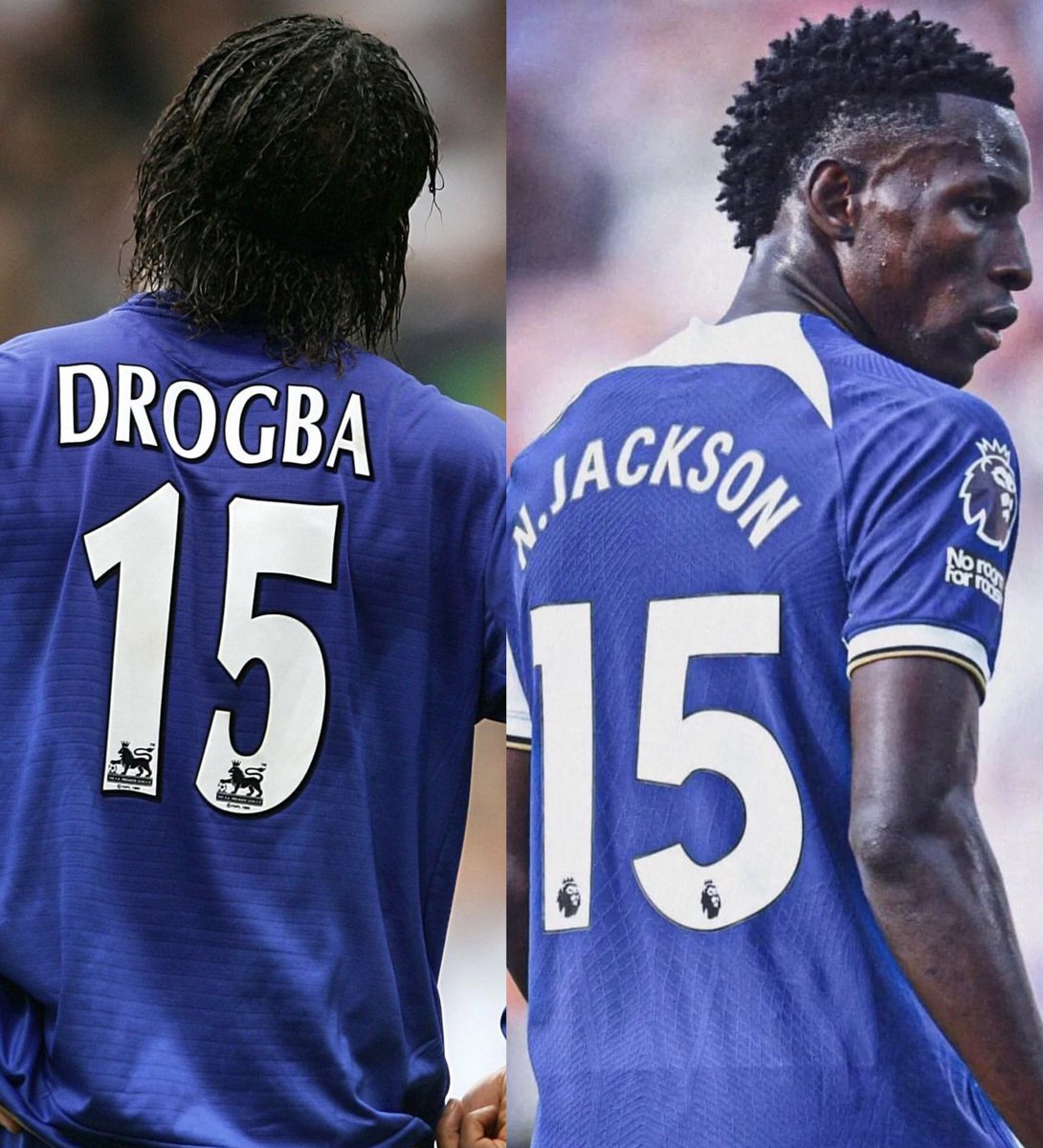 LDNFootbalI's tweet photo. 24th August 2004: Didier Drogba scores his first Chelsea goal against a newly promoted side in his third Premier League game.  

25th August 2023: Nicolas Jackson scores his first Chelsea goal against a newly promoted side in his third Premier League game. https://t.co/HMHzRk8ISF