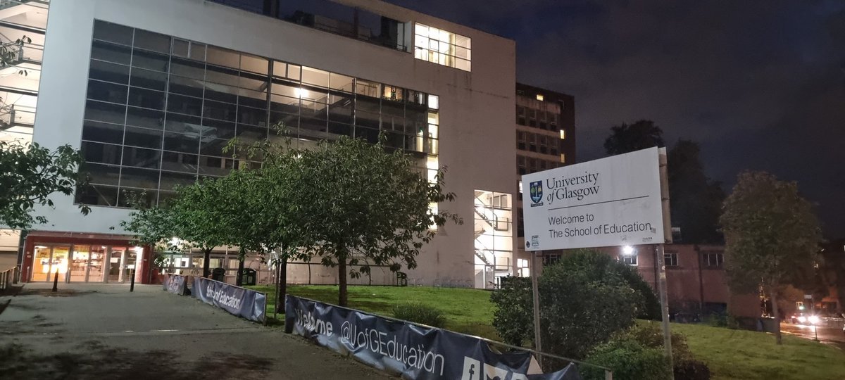 Goo night from @UofGEducation 
Safe travels to #ECER2023 participants 
Haste ye back!