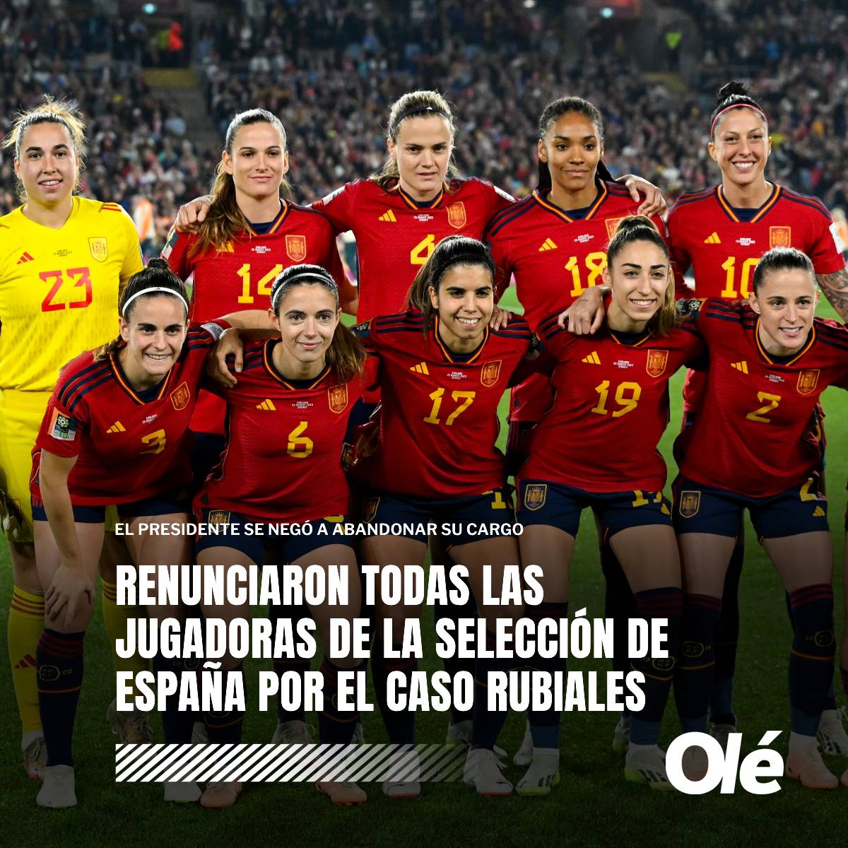 ‼️🇪🇸 RENUNCIARON TODAS LAS JUGADORAS DE LA SELECCIÓN DE ESPAÑA

📄 Con un comunicado contundente, informaron que "todas las jugadoras que firmen el presente escrito no volverán a una convocatoria de la Selección si continúan los actuales dirigentes"

⚠️ Le decisión fue tomada en