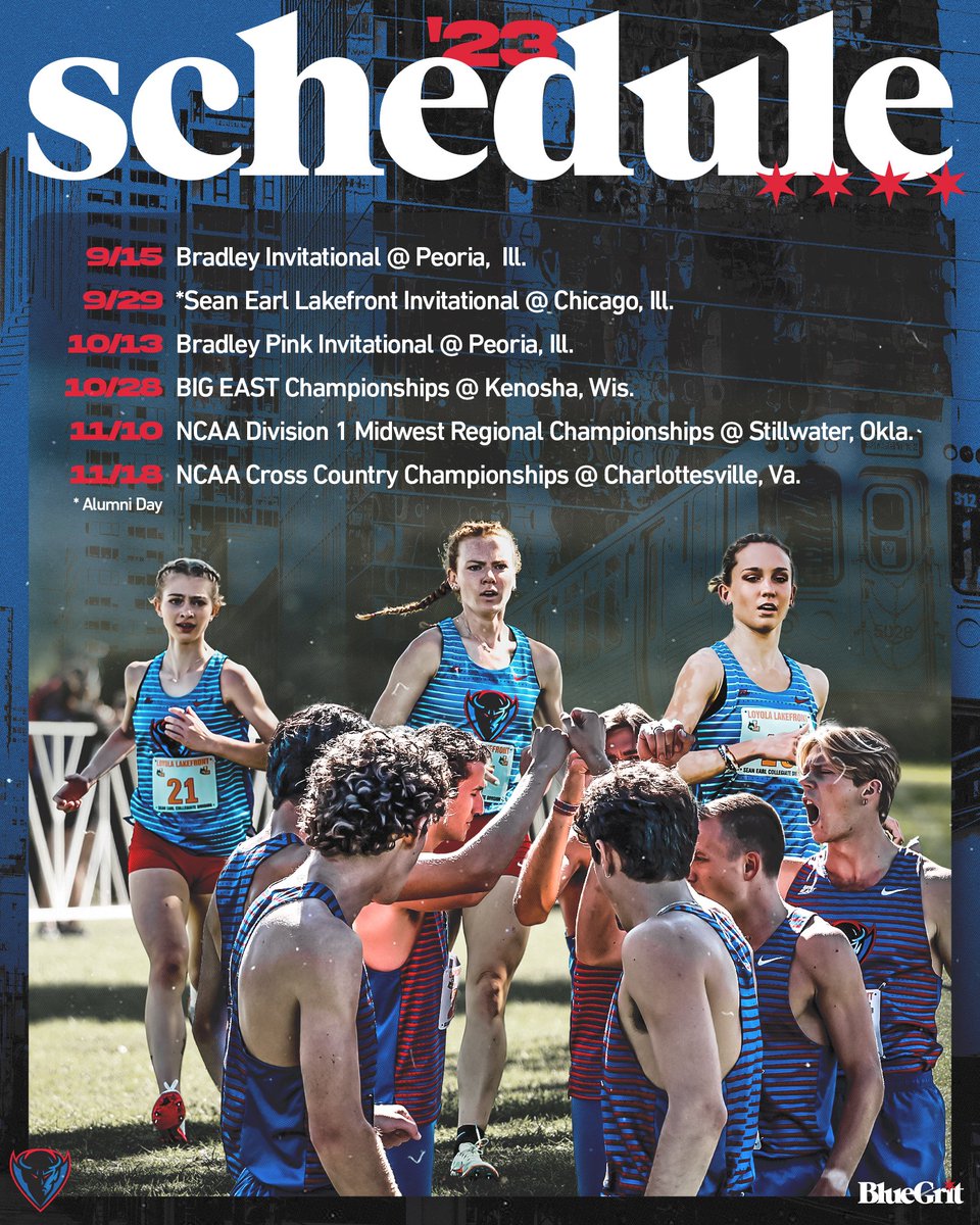 Our 2023 XC Schedule is Here‼️ 📰 bit.ly/45qMDhZ #BlueGrit🔵😈