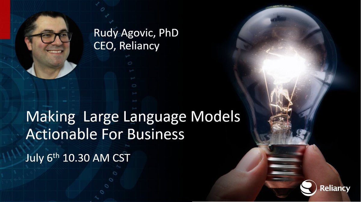 Kirk Borne (@kirkdborne) on Twitter photo Fusing #KnowledgeGraphs and #LLMs — Making Large Language Models Actionable For Business: youtube.com/watch?v=LCnPbx… (ON-DEMAND recording of webinar by <a href="/rudyagovic/">Rudy Agovic</a>)
————
#DataScience #AI #GenerativeAI #MachineLearning #DeepLearning #BigData #NLProc #ChatGPT Fusing #KnowledgeGraphs and #LLMs — Making Large Language Models Actionable For Business: youtube.com/watch?v=LCnPbx… (ON-DEMAND recording of webinar by <a href="/rudyagovic/">Rudy Agovic</a>)
————
#DataScience #AI #GenerativeAI #MachineLearning #DeepLearning #BigData #NLProc #ChatGPT