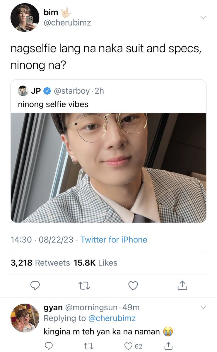 certainblues's tweet photo. cloutchaser!

a jaywon filo au kung saan laging nagq-qrt si bim (yjw) ng kalokohan sa tweets ni jp (pjs) para magpapansin dito. 

news flash, matagal na kasing may crush dito si bim. jp, on the other hand, doesn’t like the attention given to him. https://t.co/kXxFqA3ffU