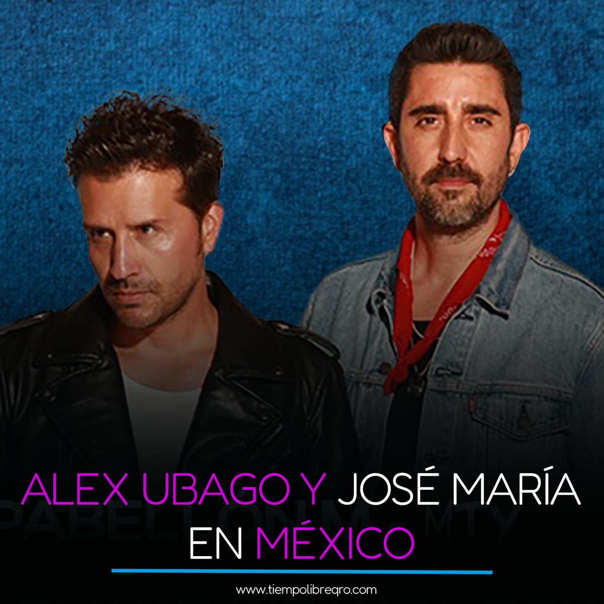 🎶 Dos estrellas icónicas del pop se unen para una gira de conciertos imperdible: ¡<a href="/AlexUbagoficial/">Alex Ubago Oficial</a> y <a href="/josemaria_ru/">José María RU</a> te llevarán en un viaje musical inolvidable!

👉bit.ly/3PcqNJ7
