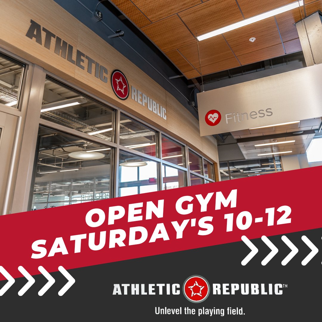 🚨🚨 ATTENTION!!!! 🚨🚨

Every Saturday from 10 AM - 12PM, Athletic Republic Pittsburgh is hosting an open gym! Come work out with some of our highly qualified trainers and start the weekend off right!

*$10 a person