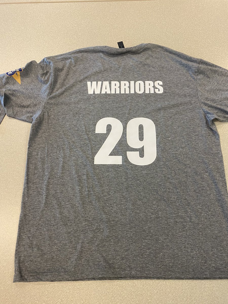 Tonight our coaches will be wearing these special shirts in honor of our fallen Warrior hero, Trooper Aaron Smith! Please visit the Proctor Park table tonight to learn how you can help contribute to building a memorial for Aaron! <a href="/WWarriorFB/">Coach Fisher</a>