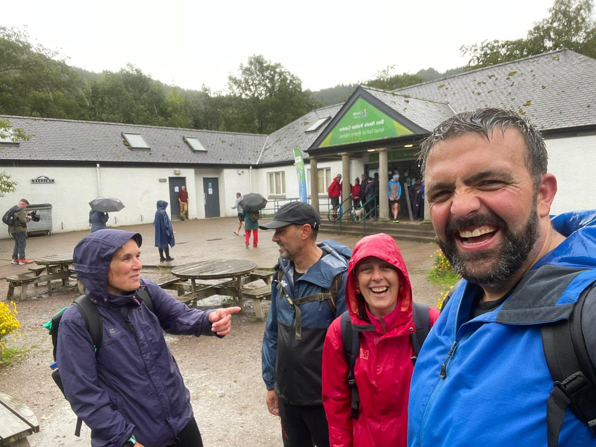 eve_row's tweet photo. Today we ticked another mountain off the bucket list. Ben Nevis we came and we conquered. What an amazing day. Tough challenge with great people and beautiful scenery. Even the weather didn’t stop us smiling 🥰 https://t.co/HMyVBD78DO