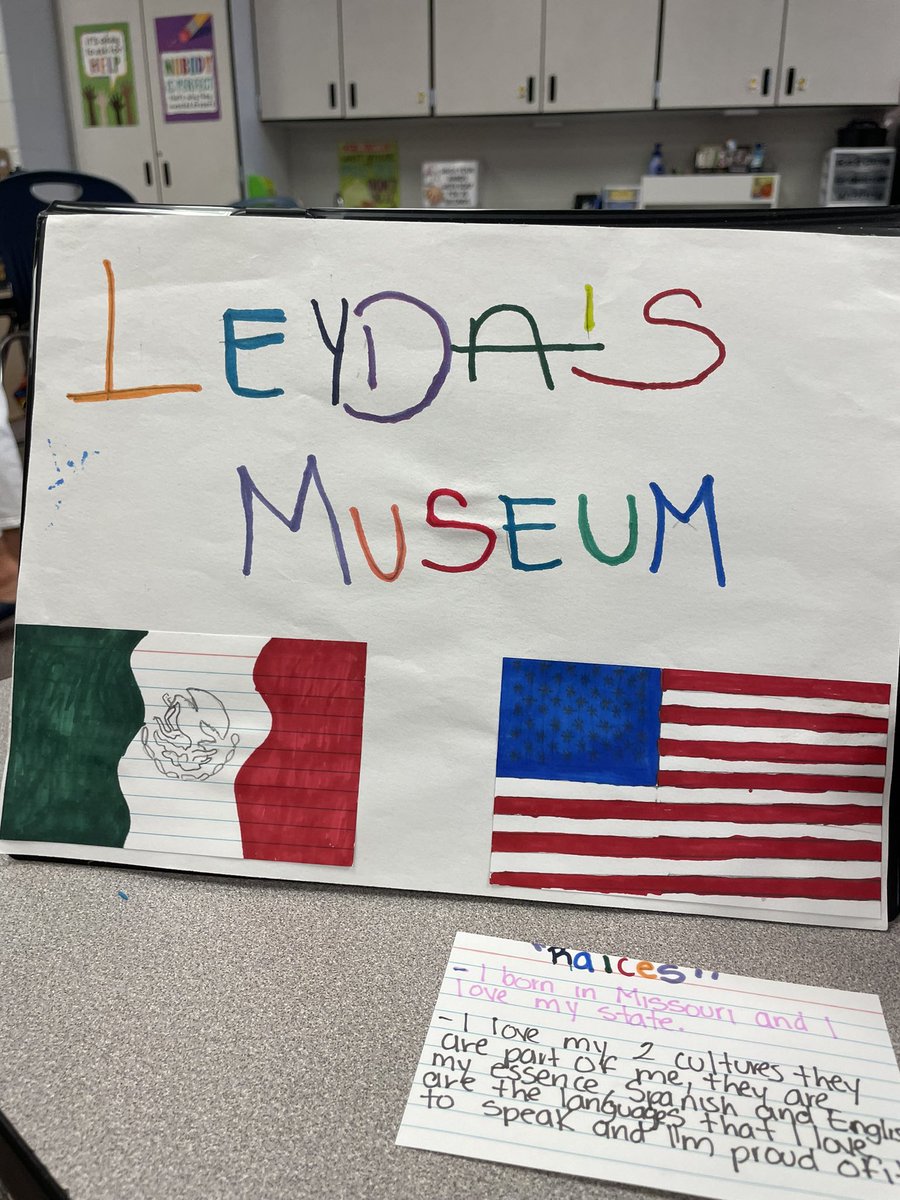 cdolsky's tweet photo. This is my WHY. ❤️I want my students to know that being multilingual is a gift. I love that this sweet girl is sharing this with her classmates!! @MHPatriot https://t.co/5MjNAlbPMH