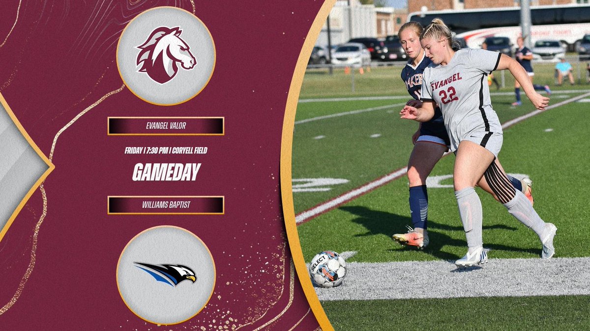 ⚽️W > GAMEDAY

📍: Springfield, Mo.
🆚: Williams Baptist
📊: evangelstats.com
🖥: kcacnetwork.com/evangel
#OneValor