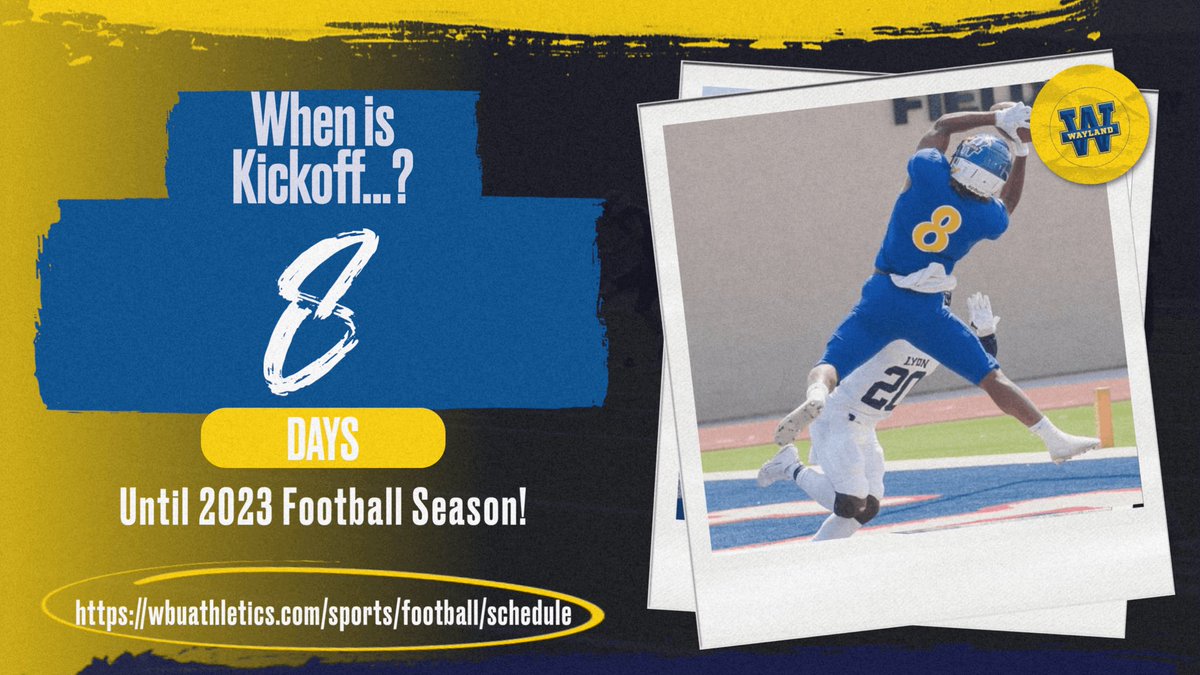 WBUFootball's tweet photo. Only 8 days… 🏆🏈 https://t.co/136QaK693O