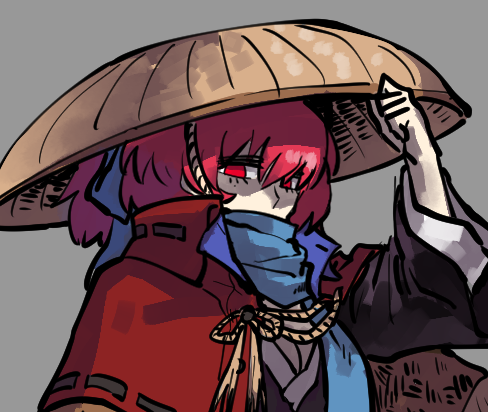 Kaibootsu's tweet photo. I don't think anyone commented for Sekibanki either but I like her so I drew her (head off included) https://t.co/V5DkSMOoIC