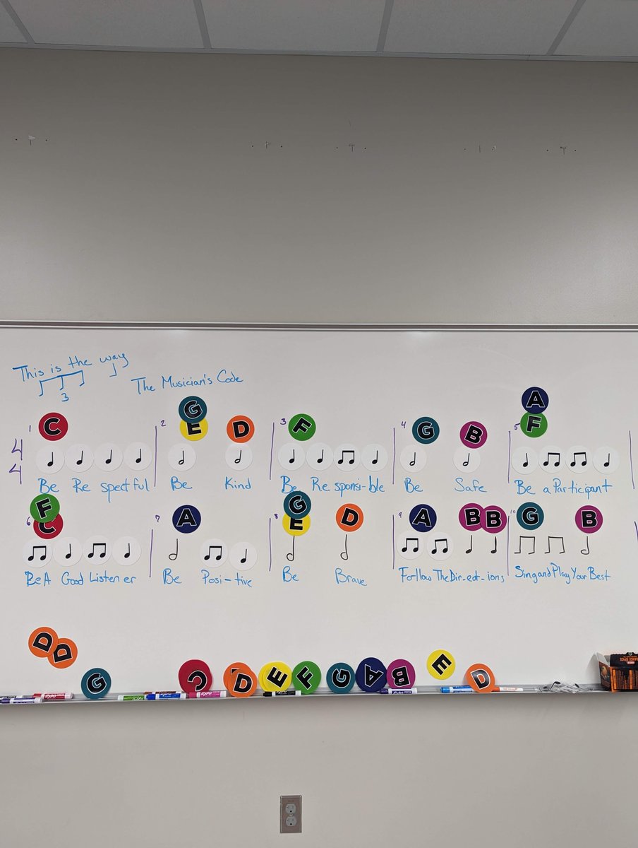 We composed our own melodies in 5th grade! I gave them the rhythm and lyrics-each class made it their own! <a href="/HumbleISD_ACE/">Autumn Creek Elementary</a> <a href="/HumbleISD_Arts/">Humble ISD Fine Arts</a> 
ACE Musician's Code 5th grade musescore.com/user/43017482/…
