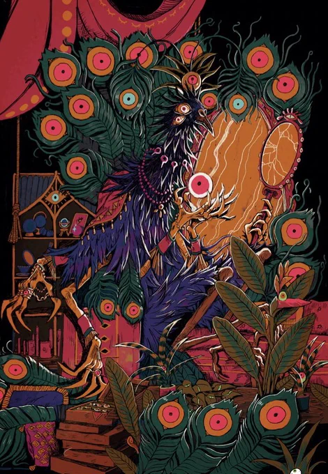 the watchful eyes of the Egregore, my patron design for  Tome of Pacts  by  !! the leftover sale is on now if you wish to learn more about this creature and the warlocks that worship it
