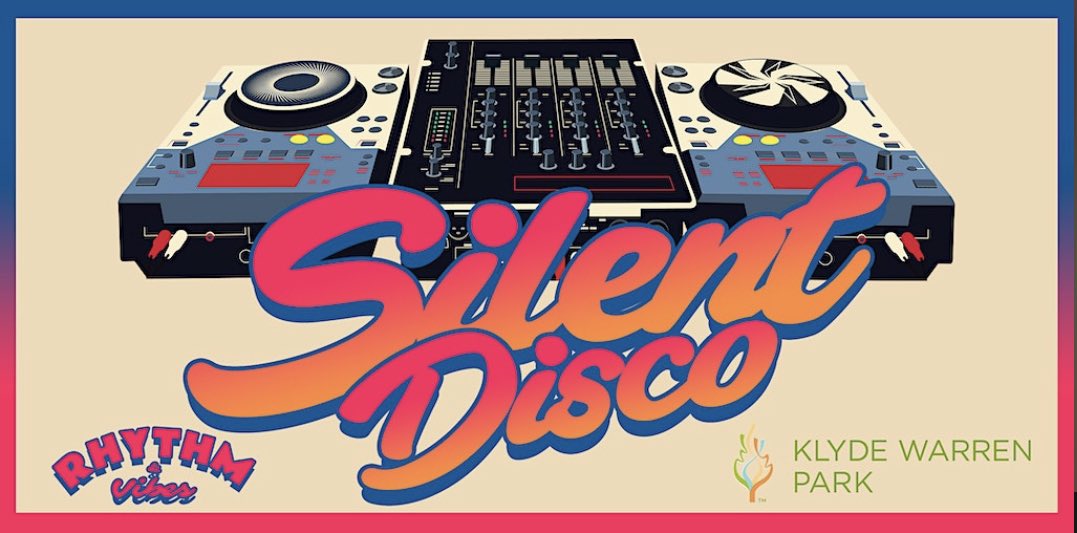 Rhythm & Vibes Silent Disco Friday, September 1, 8 - 11 PM Dance the night away-without disturbing the neighbors. Get ready to move and groove with drinks and food from Mi Cocina’s La Parada and food trucks. Purchase headphones using the link below! eventbrite.com/e/rhythm-vibes…