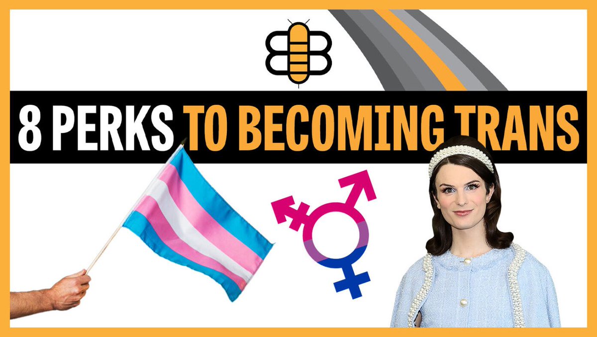 TheBabylonBee's tweet photo. Infographic: 8 Perks To Becoming Trans https://t.co/SNUn8ditmb https://t.co/DKbkgjQoNX