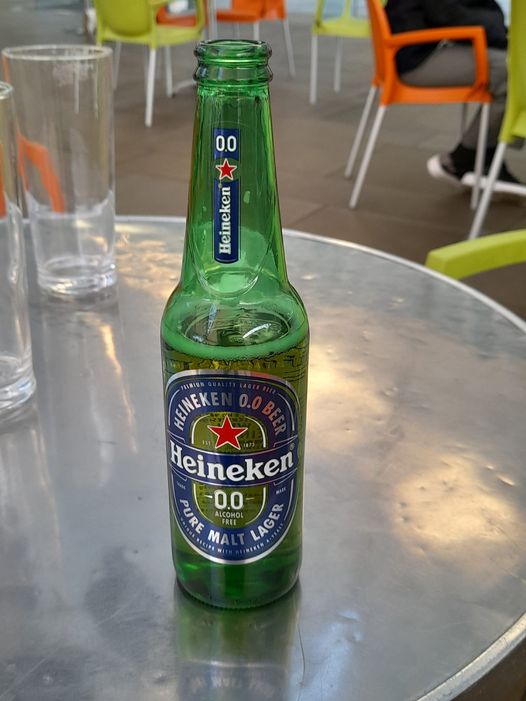 Heineken alcohol free. <a href="/sainsburys/">Sainsbury's</a> : £11.00 for 12. <a href="/ourdynamicearth/">Dynamic Earth</a>: £11 for 2.  £5.50 for a small bottle of alcohol-free beer! Seriously, <a href="/EventsAtDynamic/">Dynamic Earth Events</a> , I've always loved what you do - and your excellent staff -  but you need to take a look at your greedy Rip-Off Meter.