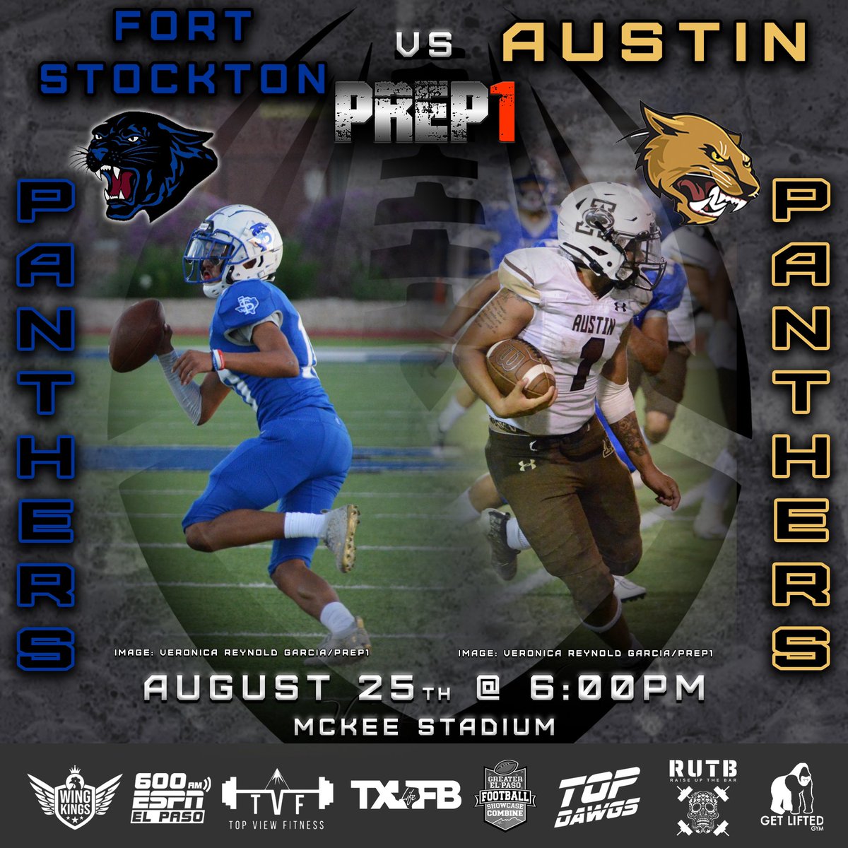 ⚡️#PREP1 ➲ West Texas
🏈 𝙂𝙖𝙢𝙚𝘿𝙖𝙮 𝘾𝙤𝙫𝙚𝙧𝙖𝙜𝙚 • 08.25.23
#TXHSFB “𝕃𝕀𝕍𝔼” 6:00pm MST 

Ft. Stockton Panthers 
🆅🆂 Austin Panthers     

[◉"] ➲  <a href="/veronicaeve915/">veronica reynolds garcia</a> 
#915Showcase | #FFN600 | 
#TXHSFBLife | #TopDawgs