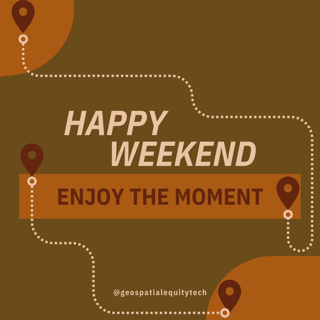 tech_geospatial's tweet image. Embrace the upcoming weekend like a seasoned cartographer exploring new horizons! May your days be filled with coordinates of joy and topographical levels of relaxation. Happy mapping your way to a fantastic weekend!

#WeekendAdventures #GeographyVibes #HappyMapping #GET #GIS