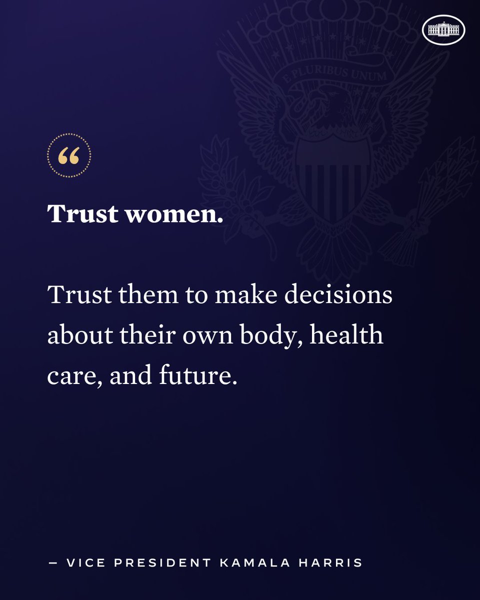 Extremist Republicans in Congress have proposed to ban abortion nationwide — but we will not let them win. @POTUS and I will not stop fighting until we restore the protections of Roe in federal law.