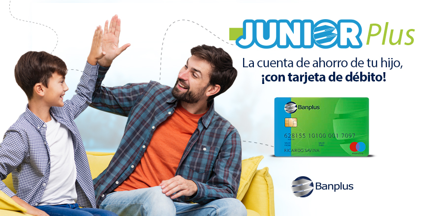 ElNacionalWeb's tweet photo. #ENPubli Con la cuenta Junior Plus de Banplus, tu hijo tendrá la oportunidad de manejar su dinero con una Tarjeta de Débito personalizada. Podrá realizar compras, retiros y recargas en cualquier lugar del país. #Banplus #JuniorPlus https://t.co/LlNRRXlga1