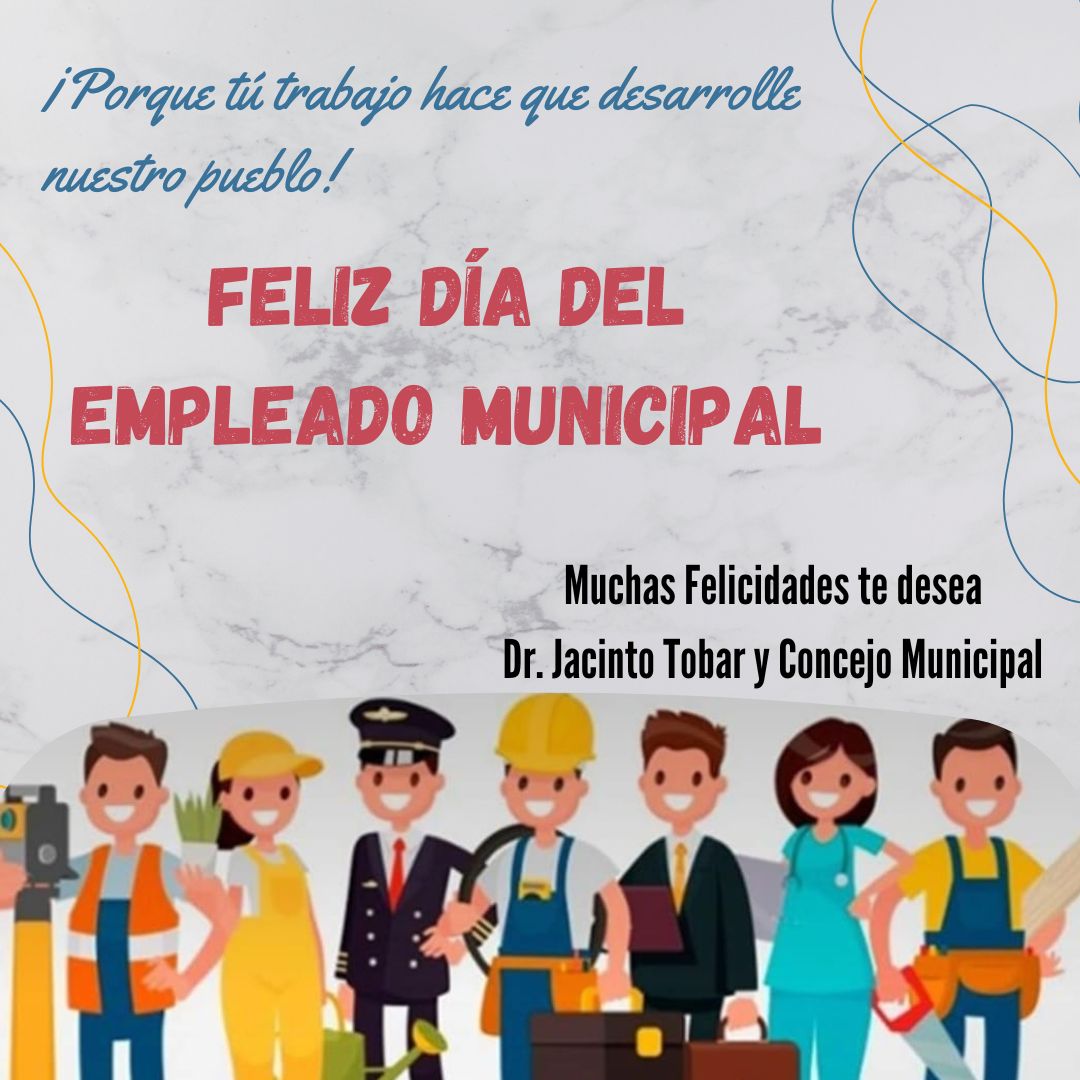 JACINTOTOBAR1's tweet photo. Agradecimientos a todos los empleados de la Alcaldía de Potonico, por dar atencion a los Servicios que demanda la población y por ejecutar los planes y acciones que emanan de Concejo Municipal.

FELIZ DÍA DEL EMPLEADO MUNICIPAL https://t.co/bRR07jHmGI