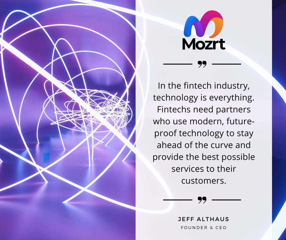 Mozrt_Inc's tweet photo. As a fintech, you need to pick your partners carefully. With your business, your goals, and your unique needs in mind, here are some things you should think about when seeking out strategic partners: https://t.co/S3AJEQ0cPg
#Partnerships #Mozrt https://t.co/uBZTH1qNLG