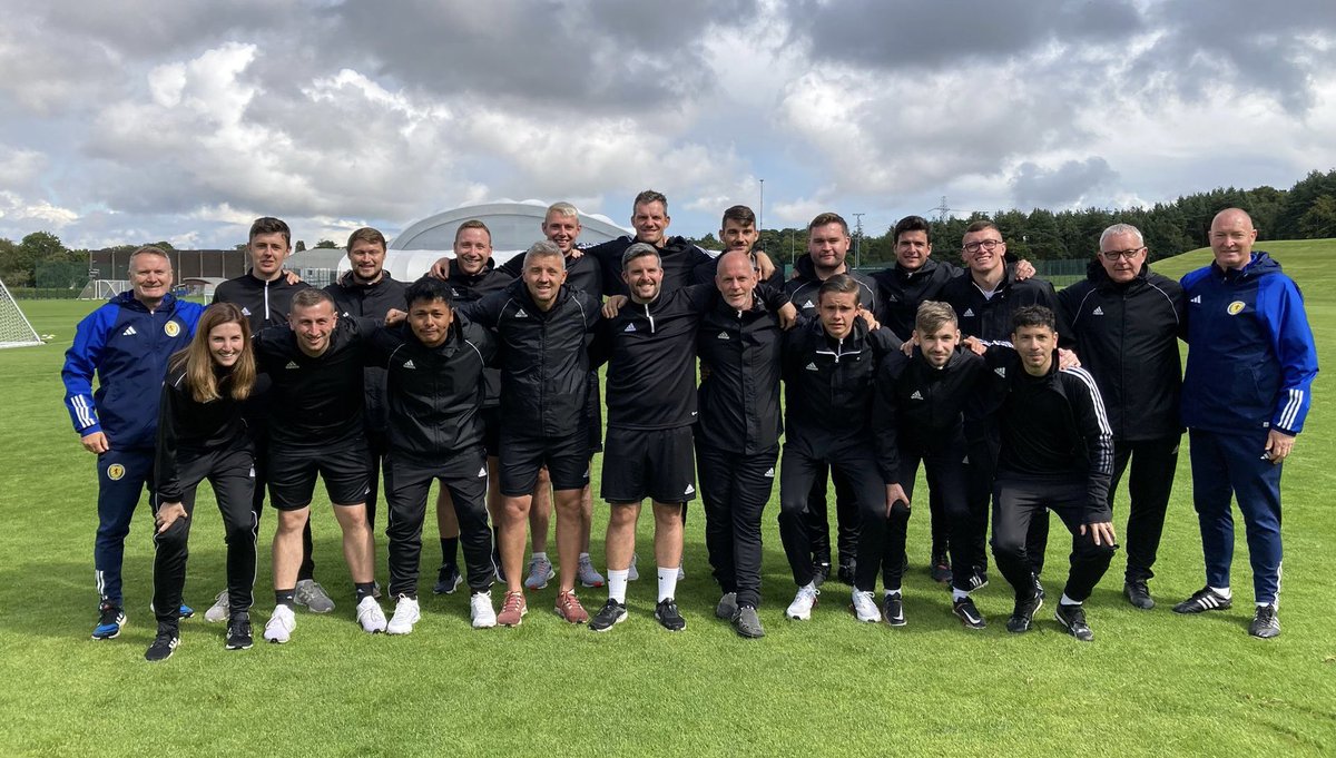 DougieAnderso12's tweet photo. Well done to our @ScottishFA Course 1, UEFA B Licence candidates who completed their assessments this week @Oriamscotland 
Fantastic groups of candidates to work with!
Good luck for all your future journeys!
#ScottishFACoachEd https://t.co/NmPXPWLnQo