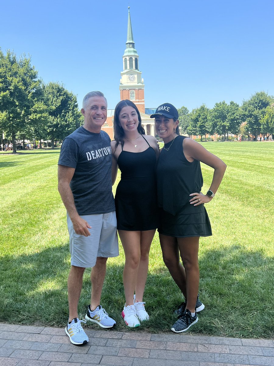 Welcome to DEACTOWN! 🎩Elyse found the perfect place for her at Wake Forest and we couldn’t be prouder or more excited for the next 4 years. #godeacs #teamgregory